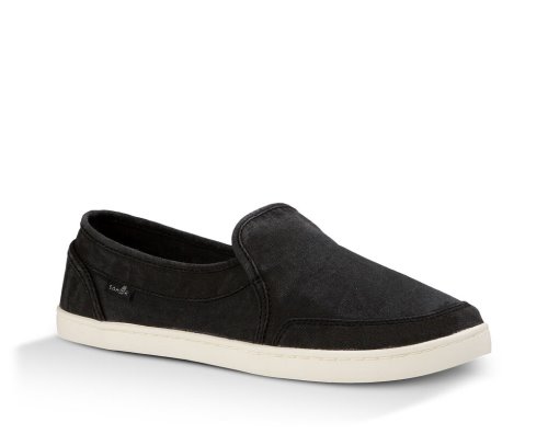 Női Tornacipő - Sanuk Pair O Dice Slip-on - Sanuk Fekete Cipő BWKEQR364